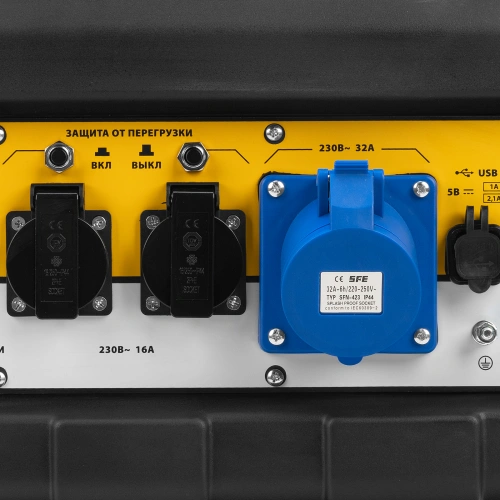 Генератор бензиновый PS 70 EA, 7.0 кВт, 230 В, 25 л, коннектор автоматики, электростартер Denzel купить в Москве с доставкой по всей России | ProtosMarket.ru