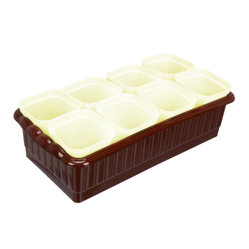 Набор для рассады, поддон 322х166х82 мм, 8 горшочков по 250 мл с выдвижным дном Palisad купить в Москве с доставкой по всей России | ProtosMarket.ru