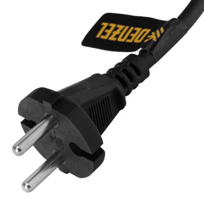 Шнур сетевой Energy Series, ПВС, 3 м, 2 x 1,5 мм, с неразборной вилкой, черный, Denzel купить в Москве с доставкой по всей России | ProtosMarket.ru