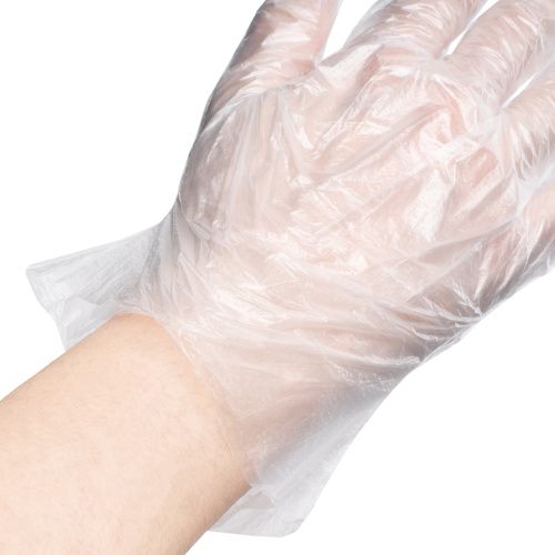 Перчатки одноразовые полиэтиленовые, прозрачные, 100 шт. (50 пар) L купить в Москве с доставкой по всей России | ProtosMarket.ru