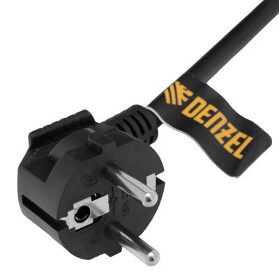 Шнур сетевой Energy Series, ПВС, 1,5 м, 3 x 1 мм, с неразборной вилкой, черный, Denzel купить в Москве с доставкой по всей России | ProtosMarket.ru