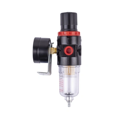 Регулятор давления AERO с манометром и фильтром-осушителем 1/4" F купить в Москве с доставкой по всей России | ProtosMarket.ru