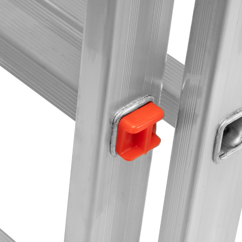 Лестница, 3 х 11 ступеней, алюминиевая, трехсекционная, Сибртех купить в Москве с доставкой по всей России | ProtosMarket.ru