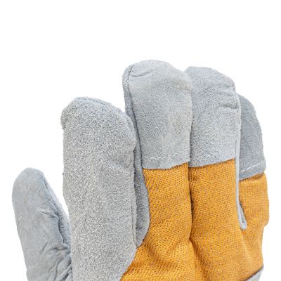 Перчатки спилковые комбинированные, усиленные, утолщенные, размер XL, Сибртех купить в Москве с доставкой по всей России | ProtosMarket.ru