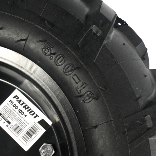 Колесо пневматическое PATRIOT P5.00-10D-1 d500мм ширина 127мм, с диском (1шт) купить в Москве с доставкой по всей России | ProtosMarket.ru