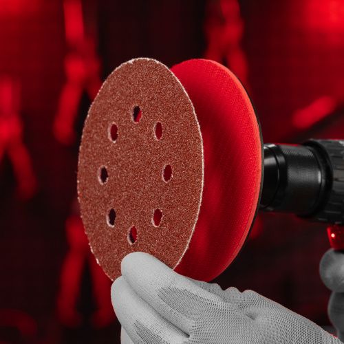 Круг абразивный на ворсовой подложке под "липучку", перфорированный, P 40, 125 мм, 5 шт Matrix купить в Москве с доставкой по всей России | ProtosMarket.ru