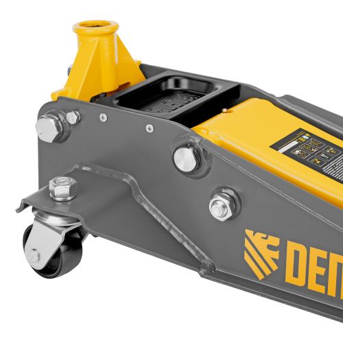 Домкрат гидравлический подкатной, 3 т, 125-470 мм, быстрый подъем, проф. Denzel купить в Москве с доставкой по всей России | ProtosMarket.ru
