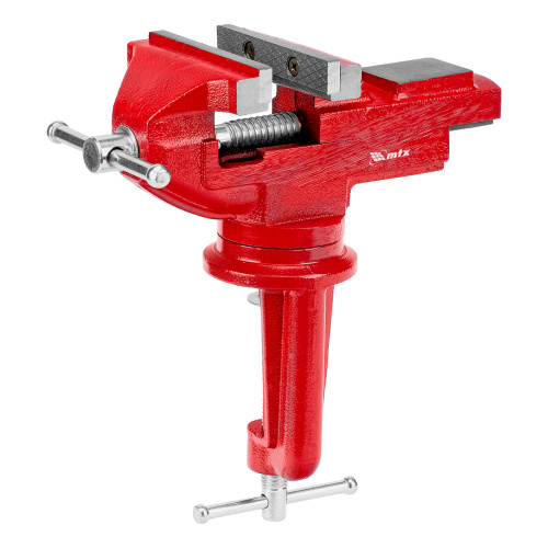 Тиски слесарные, 80 мм, настольные, поворотные, c наковальней MTX купить в Москве с доставкой по всей России | ProtosMarket.ru