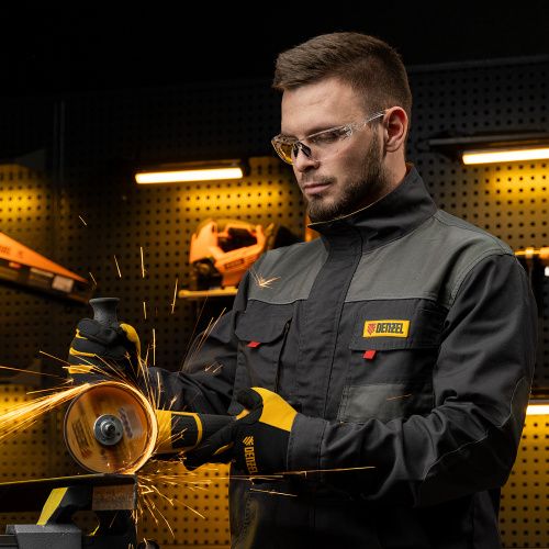 Очки защитные открытые, поликарбонатные, прозрачная линза Denzel купить в Москве с доставкой по всей России | ProtosMarket.ru