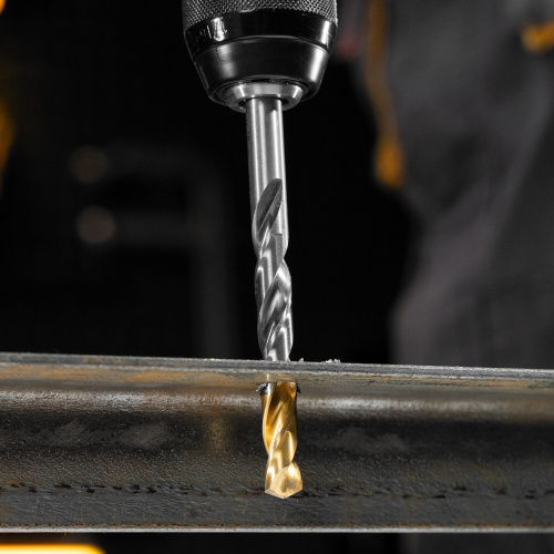 Набор сверл по металлу, 1-10 мм, Р6М5-TiN, Golden Tip, 10 шт Denzel купить в Москве с доставкой по всей России | ProtosMarket.ru