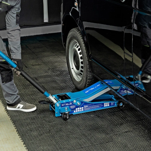 Домкрат гидравлический подкатной 3 т, быстрый подъем, Low profile quick lift, 75-505 мм, профессиональный STELS по ценам производителя в Москве с доставкой по всей России