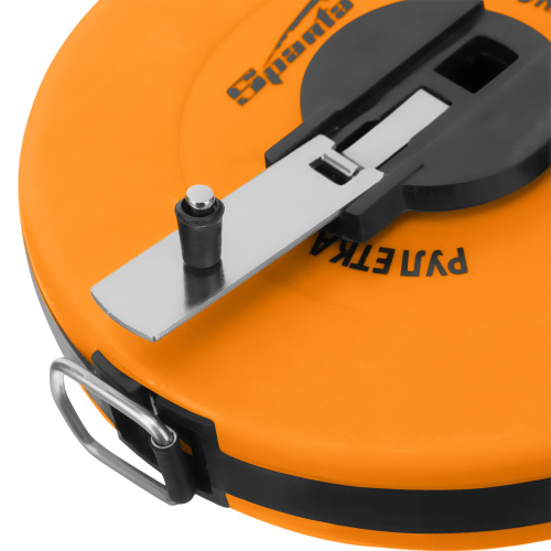 Рулетка геодезическая, 10 м х 12,5 мм, лента ПВХ, закрытый круглый корпус Sparta купить в Москве с доставкой по всей России | ProtosMarket.ru