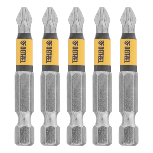 Набор бит, PH2x50, 5 шт. Denzel купить в Москве с доставкой по всей России | ProtosMarket.ru