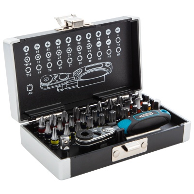 Набор бит, 1/4, магнитный адаптер, сталь S2, пластиковый кейс, 33 предмета Gross купить в Москве с доставкой по всей России | ProtosMarket.ru