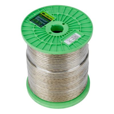 Трос металлополимерный прозрачный ПР-6.0, толщина 6.0 мм, катушка 150 метров Сибртех купить в Москве с доставкой по всей России | ProtosMarket.ru