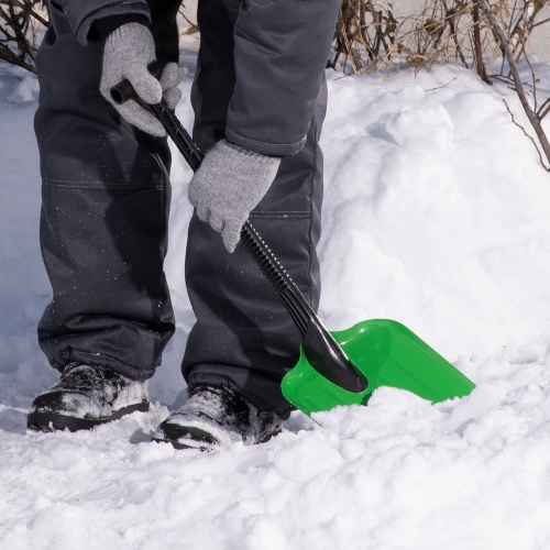 Лопата универсальная стальная, 205 х 280 х 640 мм, пластиковый черенок, Россия, Сибртех купить в Москве с доставкой по всей России | ProtosMarket.ru