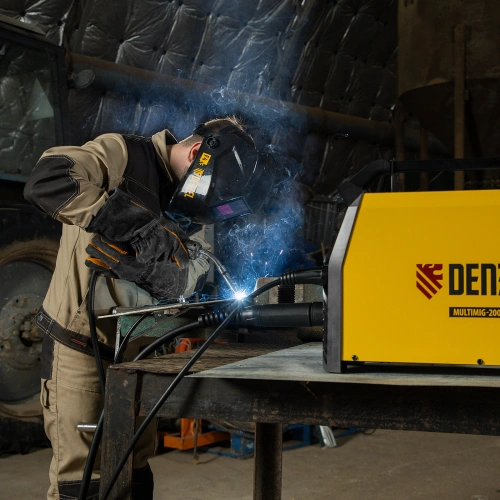 Аппарат инвертор. полуавтомат. сварки MultiMIG-200DP Synergy Double Pulse, 200 А, ПВ 80% Denzel купить в Москве с доставкой по всей России | ProtosMarket.ru