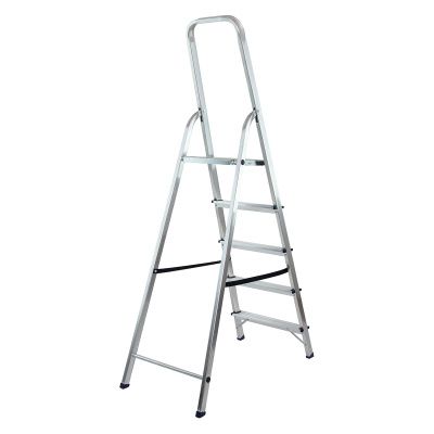 Стремянка усиленная, 5 ступеней, алюминиевая, MTX купить в Москве с доставкой по всей России | ProtosMarket.ru