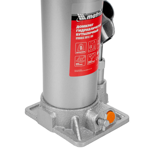 Домкрат гидравлический бутылочный, 8 т, h подъема 230-457 мм Matrix купить в Москве с доставкой по всей России | ProtosMarket.ru