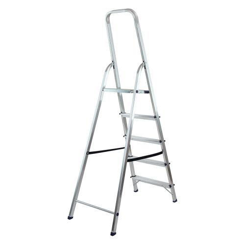 Стремянка усиленная, 5 ступеней, алюминиевая, MTX купить в Москве с доставкой по всей России | ProtosMarket.ru