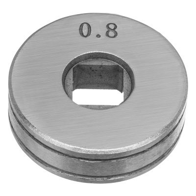 Подающий ролик, V профиль под стальную проволоку 0,8-1мм, посадка квадрат, 2 шт Denzel купить в Москве с доставкой по всей России | ProtosMarket.ru