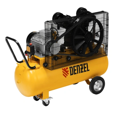 Компрессор воздушный рем. привод BCV 4000-T/100, 4,0 кВт, 100 литров, 690 л/мин Denzel купить в Москве с доставкой по всей России | ProtosMarket.ru