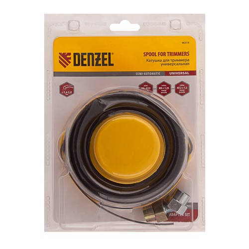 Катушка универсальная триммерная, гайка М10 х 1.25, М8, М12, винт М8-М10, левая резьба, шаг 1.5 мм Denzel купить в Москве с доставкой по всей России | ProtosMarket.ru