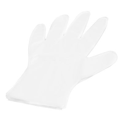 Перчатки одноразовые полиэтиленовые, прозрачные, 100 шт. (50 пар) L купить в Москве с доставкой по всей России | ProtosMarket.ru