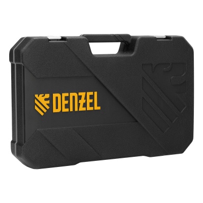 Набор инструментов, 1/2", 1/4", CrV, S2, пластиковый кейс, 64 предмета Denzel купить в Москве с доставкой по всей России | ProtosMarket.ru