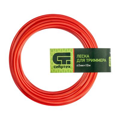 Леска для триммера квадратная, 3.0 мм х 10 м, Сибртех купить в Москве с доставкой по всей России | ProtosMarket.ru