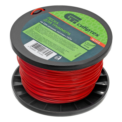 Леска для триммера звезда, на DIN катушке, 2.4 мм х 160 м, Сибртех купить в Москве с доставкой по всей России | ProtosMarket.ru