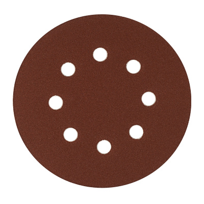 Круг абразивный на ворсовой подложке под "липучку", перфорированный, P 150, 125 мм, 5 шт Сибртех купить в Москве с доставкой по всей России | ProtosMarket.ru