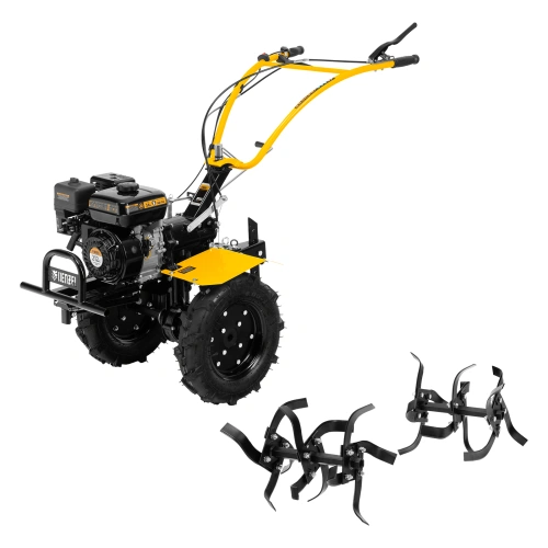 Мотоблок DPT-270X, 7 л.с, дисковое сцепление, ширина 90 см, глубина 35 см, фрез 3 х 4, ВОМ, передачи 2В/1Н Denzel по ценам производителя в Москве с доставкой по всей России