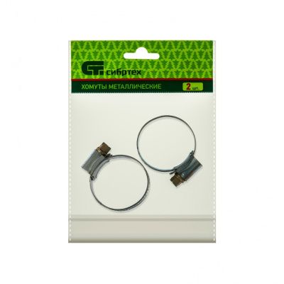 Хомуты металлические, червячные 25-38 мм, ширина 12 мм, английский тип, W1, 2 шт Сибртех купить в Москве с доставкой по всей России | ProtosMarket.ru