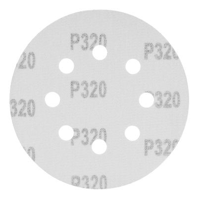 Круг абразивный на ворсовой подложке под "липучку", перфорированный, P 320, 125 мм, 5 шт Matrix купить в Москве с доставкой по всей России | ProtosMarket.ru