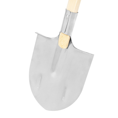 Лопата штыковая, нержавеющая сталь, 200х265х1385 мм, ребра жесткости, деревянный черенок, Сибртех купить в Москве с доставкой по всей России | ProtosMarket.ru