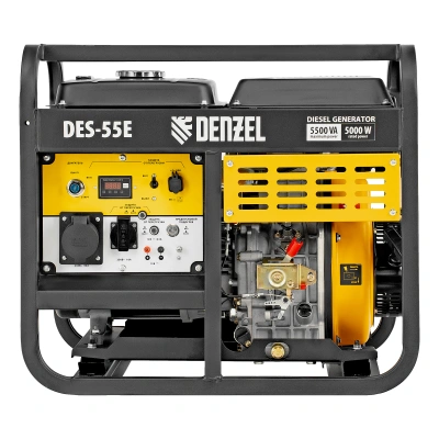 Генератор дизельный DES-55E, 5,5 кВт, 230 В, 11 л, электростартер Denzel купить в Москве с доставкой по всей России | ProtosMarket.ru