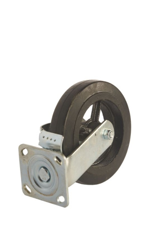 Колесо большегрузное поворотное SCdb 80 200 мм обрезиненное с тормозом (N) купить в Москве с доставкой по всей России | ProtosMarket.ru