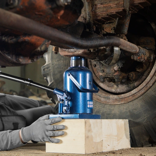 Домкрат гидравлический бутылочный, 32 т, h подъема 260-420 мм Stels купить в Москве с доставкой по всей России | ProtosMarket.ru