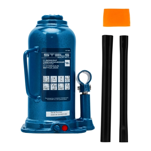 Домкрат гидравлический бутылочный, 16 т, h подъема 227-457 мм Stels по ценам производителя в Москве с доставкой по всей России