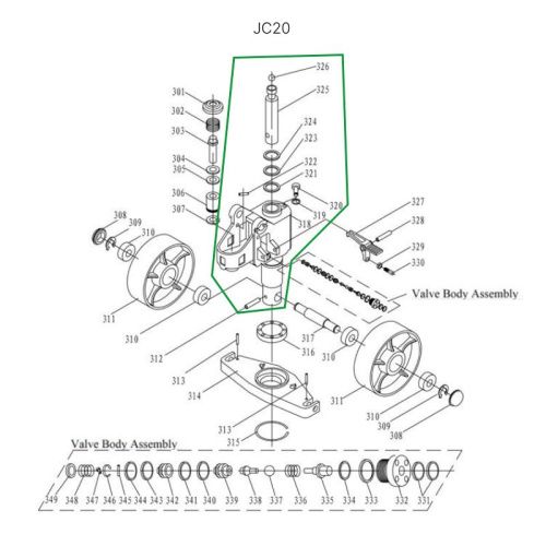 Ось крепления ручки для гидравлических тележек JC20 купить в Москве с доставкой по всей России | ProtosMarket.ru