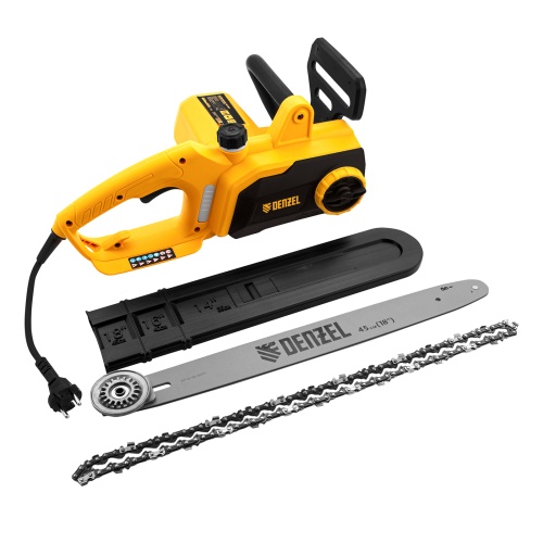 Пила цепная электрическая EDS-2200P, 2.2 кВт,поперечная, шина 45 см, шаг 3/8, паз 1.3 мм, 63 звена Denzel купить в Москве с доставкой по всей России | ProtosMarket.ru