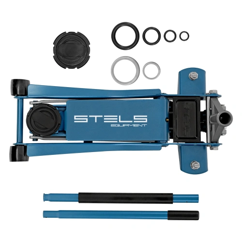 Домкрат гидравлический подкатной, быстрый подъем, 3т Low Profile Quick, 75-515 мм, профессиональный Stels по ценам производителя в Москве с доставкой по всей России