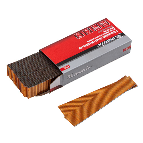 Гвозди финишные, (шпильки) 23GA для пневматического нейлера финишного D 0.64 мм, длина 12 мм, 5000 шт Matrix по ценам производителя в Москве с доставкой по всей России