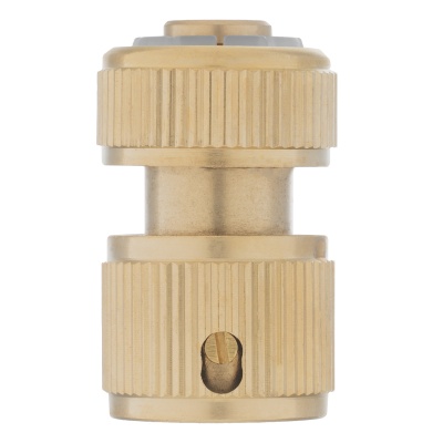 Соединитель латунный, быстросъемный для шланга 1/2, аквастоп Palisad купить в Москве с доставкой по всей России | ProtosMarket.ru