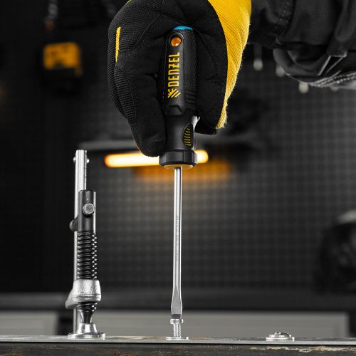 Отвертка, SL5x100 мм, S2, 3к рукоятка Denzel купить в Москве с доставкой по всей России | ProtosMarket.ru