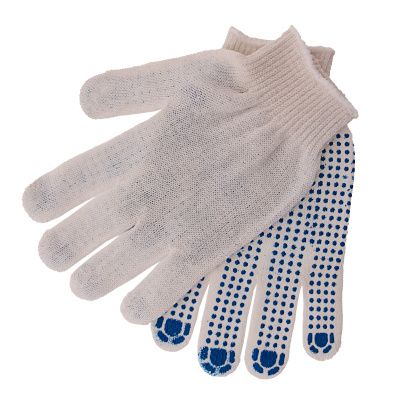 Перчатки х/б, ПВХ покрытие, "Точка", 10 класс купить в Москве с доставкой по всей России | ProtosMarket.ru