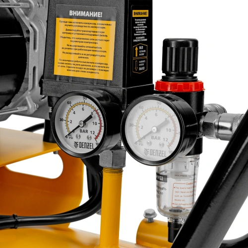 Компрессор безмасляный, малошумный DLS 1800/100,1800 Вт, 3x600, 100 л, 345 л/мин Denzel купить в Москве с доставкой по всей России | ProtosMarket.ru