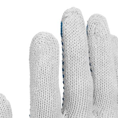 Перчатки трикотажные усиленные, с ПВХ точкой, 7 класс вязки купить в Москве с доставкой по всей России | ProtosMarket.ru