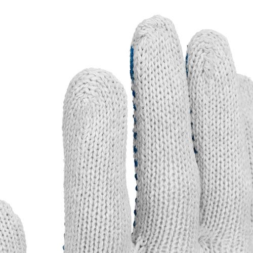 Перчатки трикотажные усиленные, с ПВХ точкой, 7 класс вязки купить в Москве с доставкой по всей России | ProtosMarket.ru